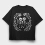 Cute Skeletons in Love, Tricou Oversize Barbati (Unisex)