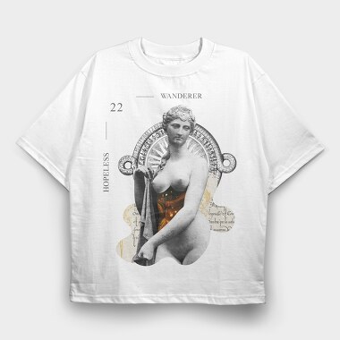 Wanderer, Tricou Oversize Barbati (Unisex)