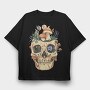 Skull Mushrooms Goblin, Tricou Oversize Barbati (Unisex)