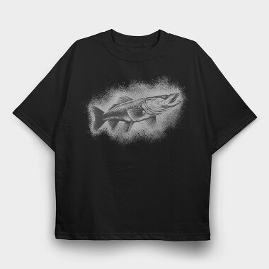 Pike Fish, Tricou Oversize Barbati (Unisex)