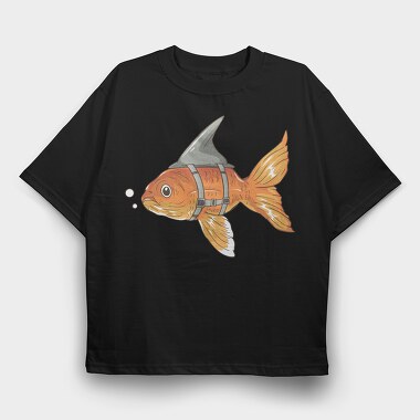 Wanna Be Shark, Tricou Oversize Barbati (Unisex)