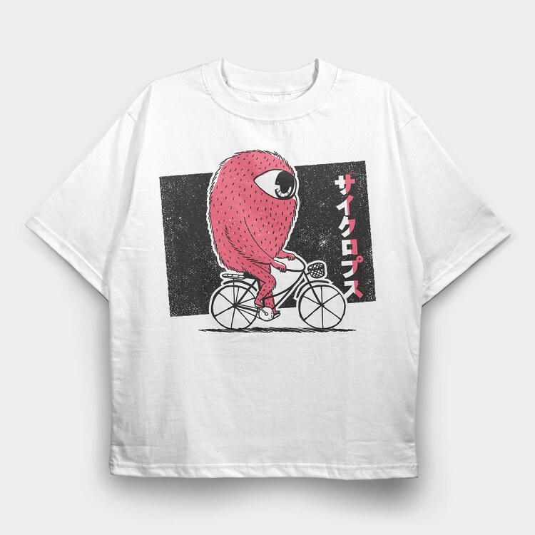 Cyclop Bike, Tricou Oversize Barbati (Unisex)