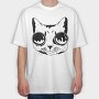 Googles Cat, Tricou Oversize Barbati (Unisex)