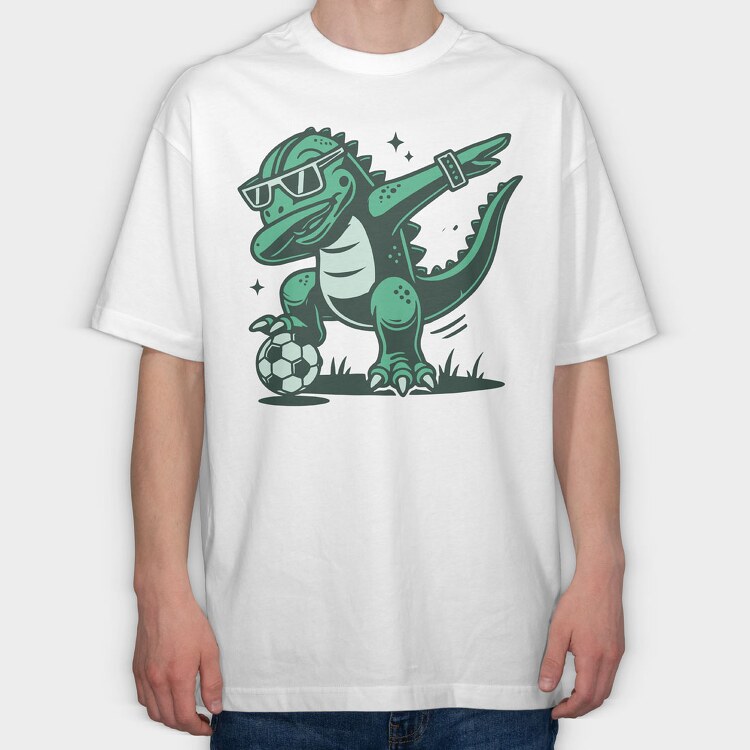 Dabbing Trex, Tricou Oversize Barbati (Unisex)