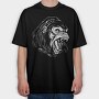 Gorilla Monochrome, Tricou Oversize Barbati (Unisex)