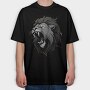Lion Duotone, Tricou Oversize Barbati (Unisex)