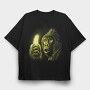 Gorilla Shining Banana, Tricou Oversize Barbati (Unisex)