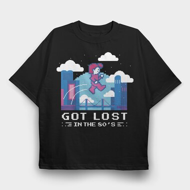 Got Lost in the 80S, Tricou Oversize Barbati (Unisex)