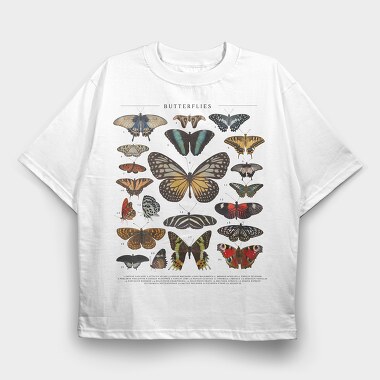 Butterflies Catalog, Tricou Oversize Barbati (Unisex)
