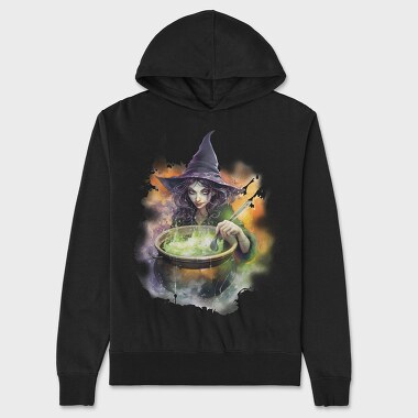 Witch Watercolor, Hanorac Oversize Barbati (Unisex)