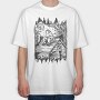 Lonely Ghost, Tricou Oversize Barbati (Unisex)