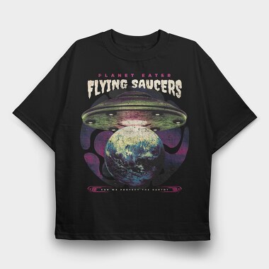 Planet Eater, Tricou Oversize Barbati (Unisex)