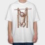 Sloth Workout, Tricou Oversize Barbati (Unisex)