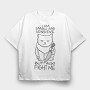 Small and Sensitive Cat, Tricou Oversize Barbati (Unisex)