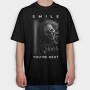 Smile Youre Next, Tricou Oversize Barbati (Unisex)