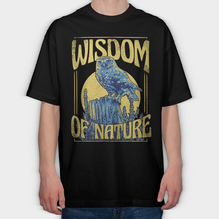 Wisdom of Nature, Tricou Oversize Barbati (Unisex)