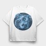 Portrait Pitbull, Tricou Oversize Barbati (Unisex)