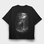 Deer Monochrome, Tricou Oversize Barbati (Unisex)
