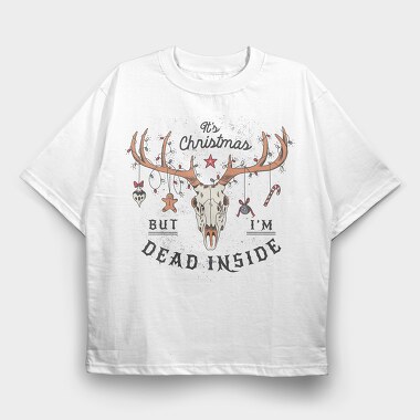 Deer Skull, Tricou Oversize Barbati (Unisex)