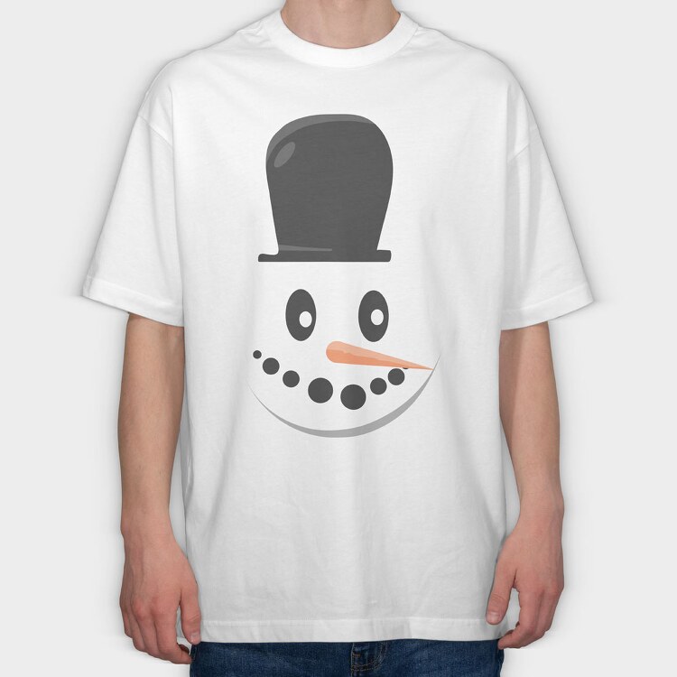 Snow Man Face 6, Tricou Oversize Barbati (Unisex)