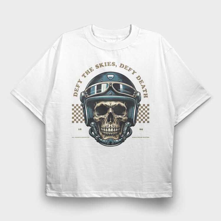 Defy the Skies, Tricou Oversize Barbati (Unisex)