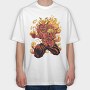 Demon Soccer Fire, Tricou Oversize Barbati (Unisex)