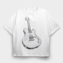 Guitar Draw, Tricou Oversize Barbati (Unisex)