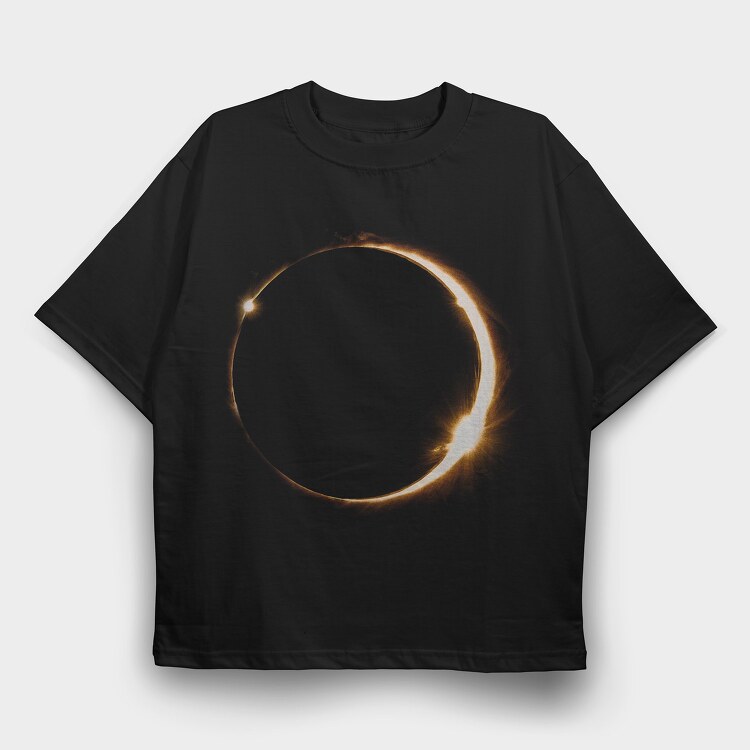 Solar Eclipse, Tricou Oversize Barbati (Unisex)