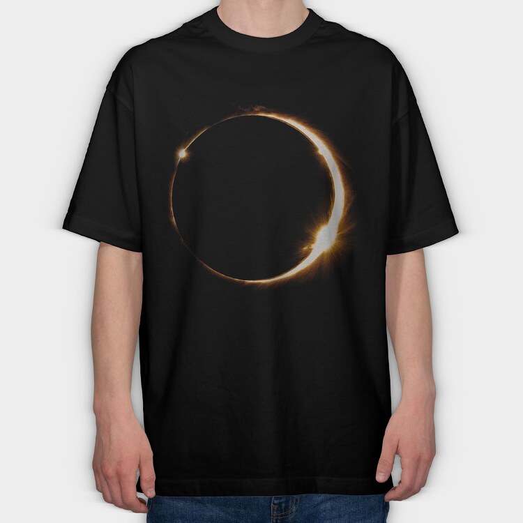 Solar Eclipse, Tricou Oversize Barbati (Unisex)