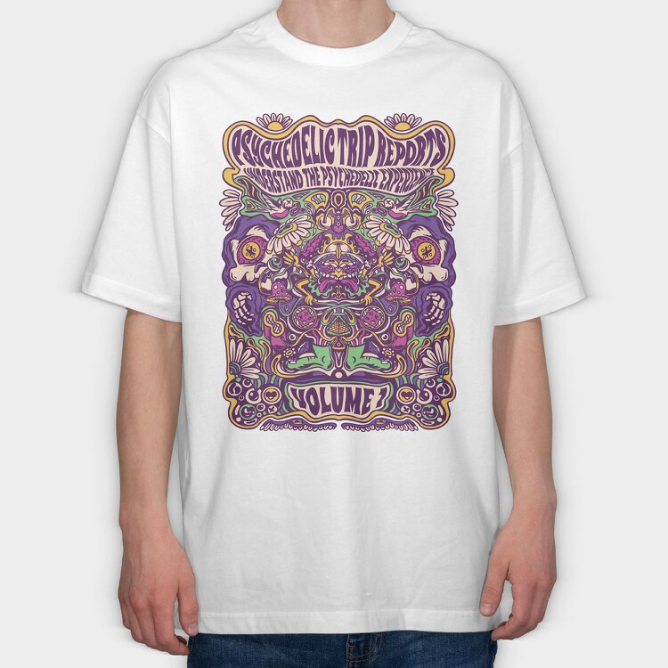 Psichedelic Experience, Tricou Oversize Barbati (Unisex)