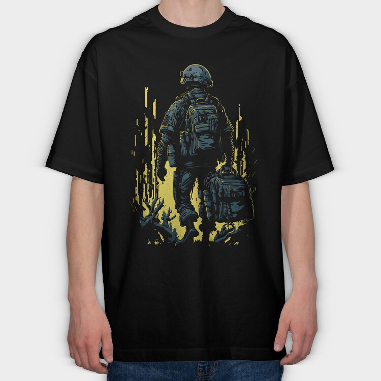 Soldier Backpacks, Tricou Oversize Barbati (Unisex)