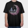 Psychedelic Moon, Tricou Oversize Barbati (Unisex)
