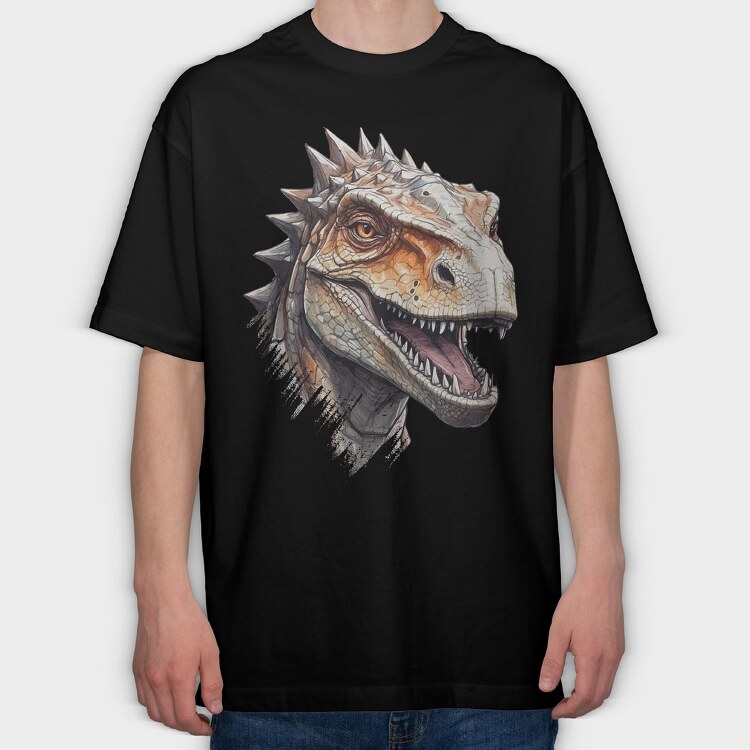 Dinosaur Hea, Tricou Oversize Barbati (Unisex)