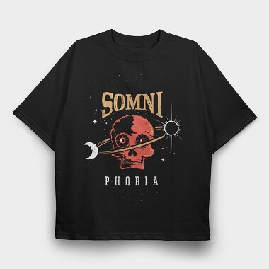 Somni Phobia, Tricou Oversize Barbati (Unisex)