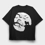 Pug Halloween, Tricou Oversize Barbati (Unisex)