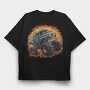 Halloween Monster Truck, Tricou Oversize Barbati (Unisex)