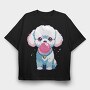 Dog Bubblegum, Tricou Oversize Barbati (Unisex)