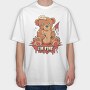 Halloween Teddy Bear 2, Tricou Oversize Barbati (Unisex)