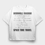 Wormhole Diagram, Tricou Oversize Barbati (Unisex)
