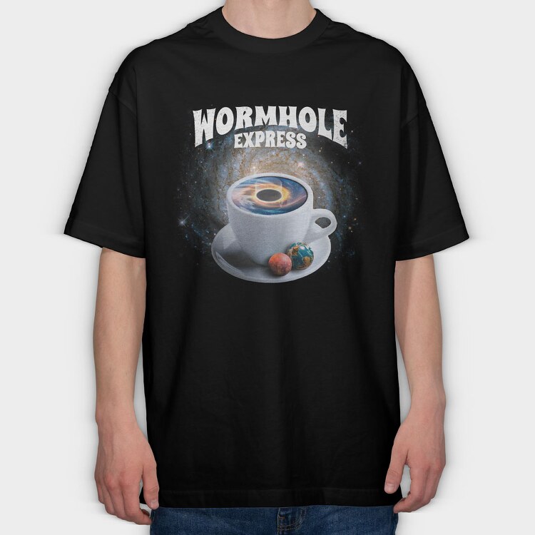 Wormhole Express, Tricou Oversize Barbati (Unisex)