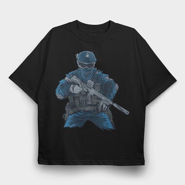 Special Force, Tricou Oversize Barbati (Unisex)