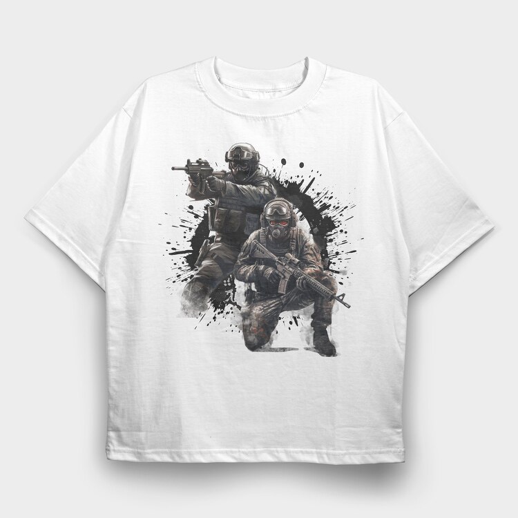 Special Forces Unit, Tricou Oversize Barbati (Unisex)