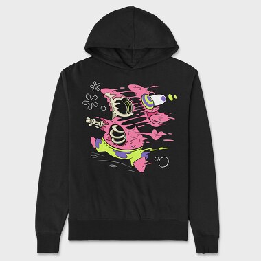 Crazy Patrick Star, Hanorac Oversize Barbati (Unisex)