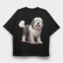 Dog, Tricou Oversize Barbati (Unisex)