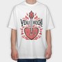 You Rock Love Guitar, Tricou Oversize Barbati (Unisex)
