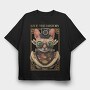 Steampunk Cat, Tricou Oversize Barbati (Unisex)