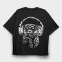 Headphones Meerkat, Tricou Oversize Barbati (Unisex)