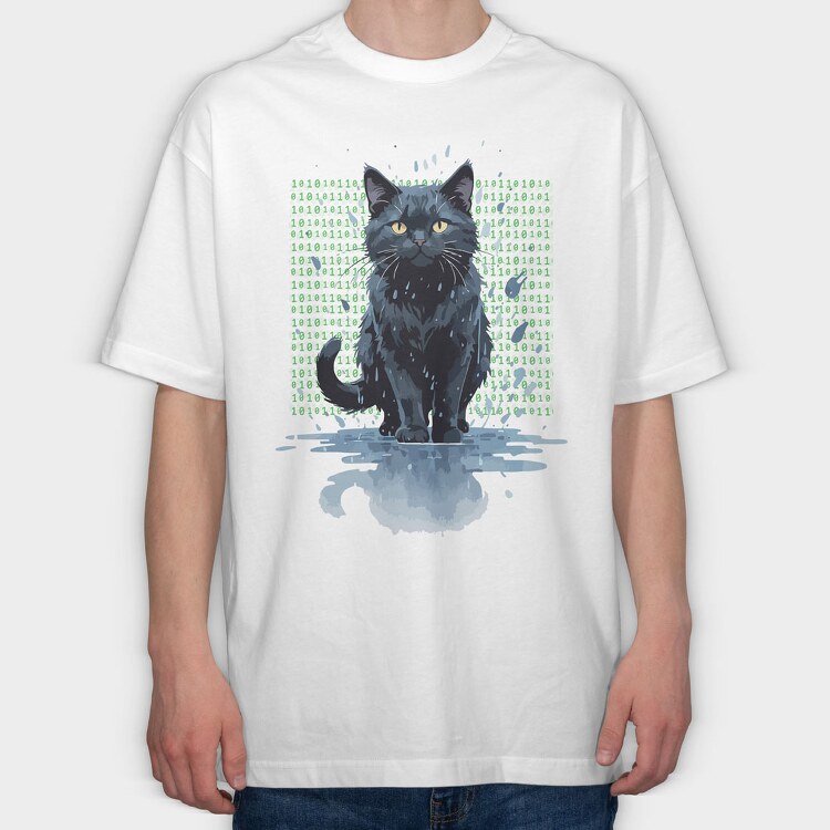 Cat in the Rain, Tricou Oversize Barbati (Unisex)