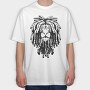 Rasta Lion, Tricou Oversize Barbati (Unisex)