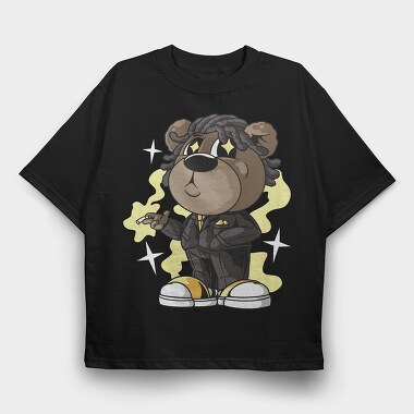 Successful Stoner Bear, Tricou Oversize Barbati (Unisex)